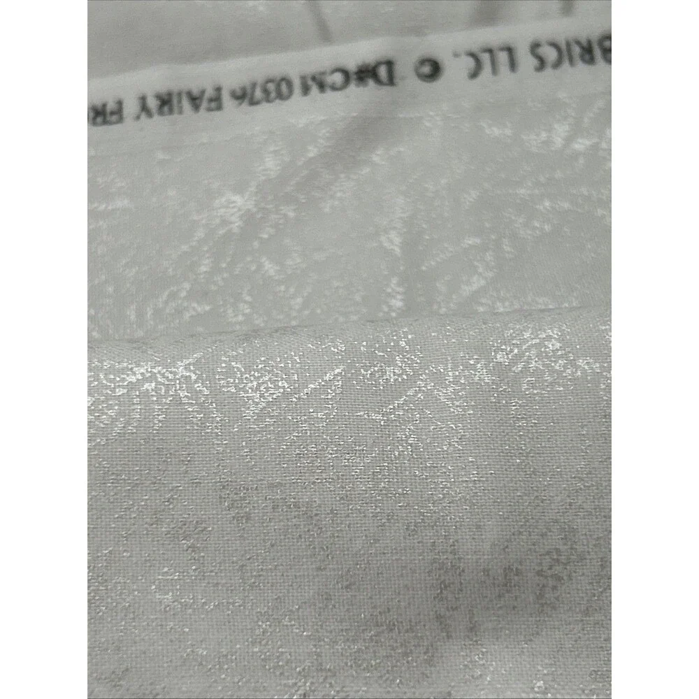 Michael Miller Fairy Frost Ivory Shimmery Cotton Quilting Fabric 2 Yards CM0376